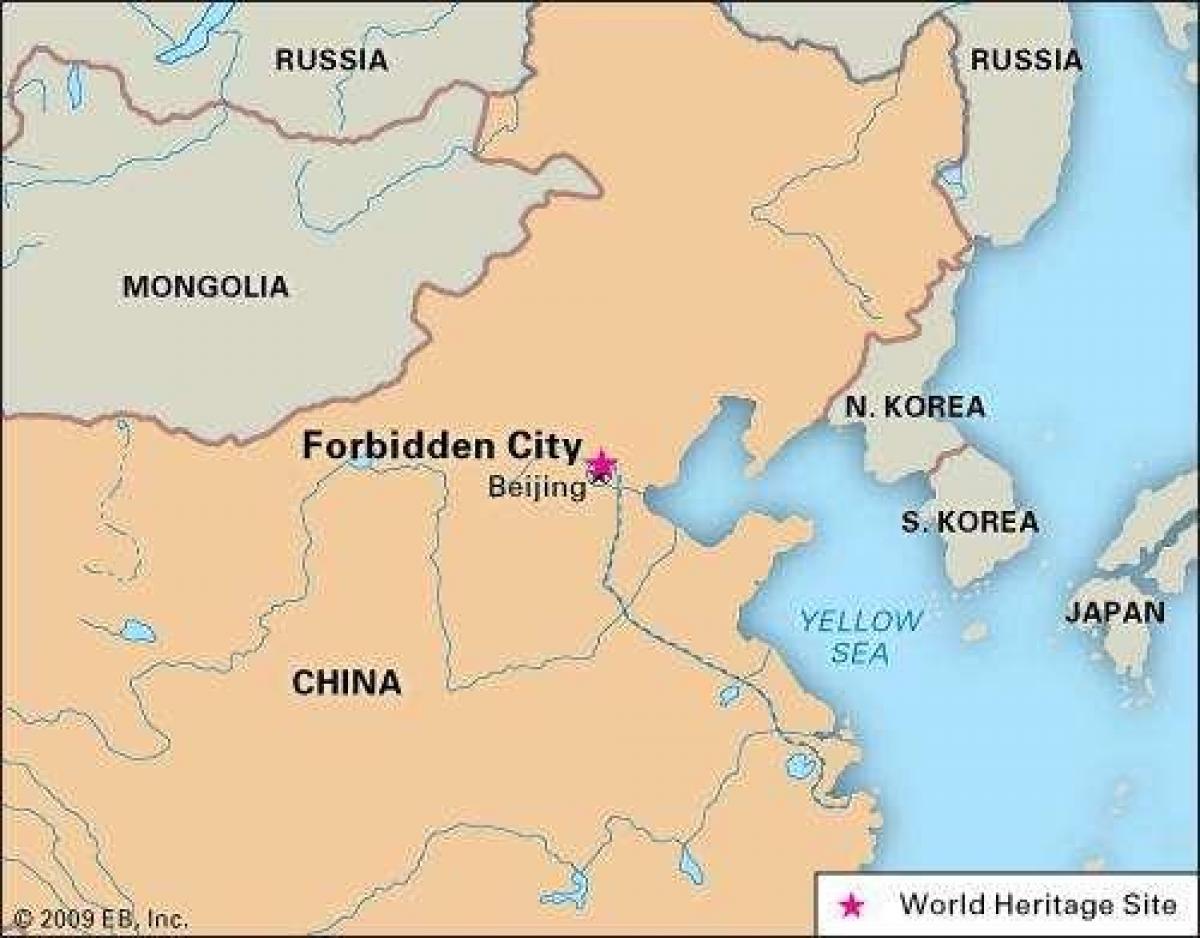 forbidden city ਚੀਨ ਦਾ ਨਕਸ਼ਾ